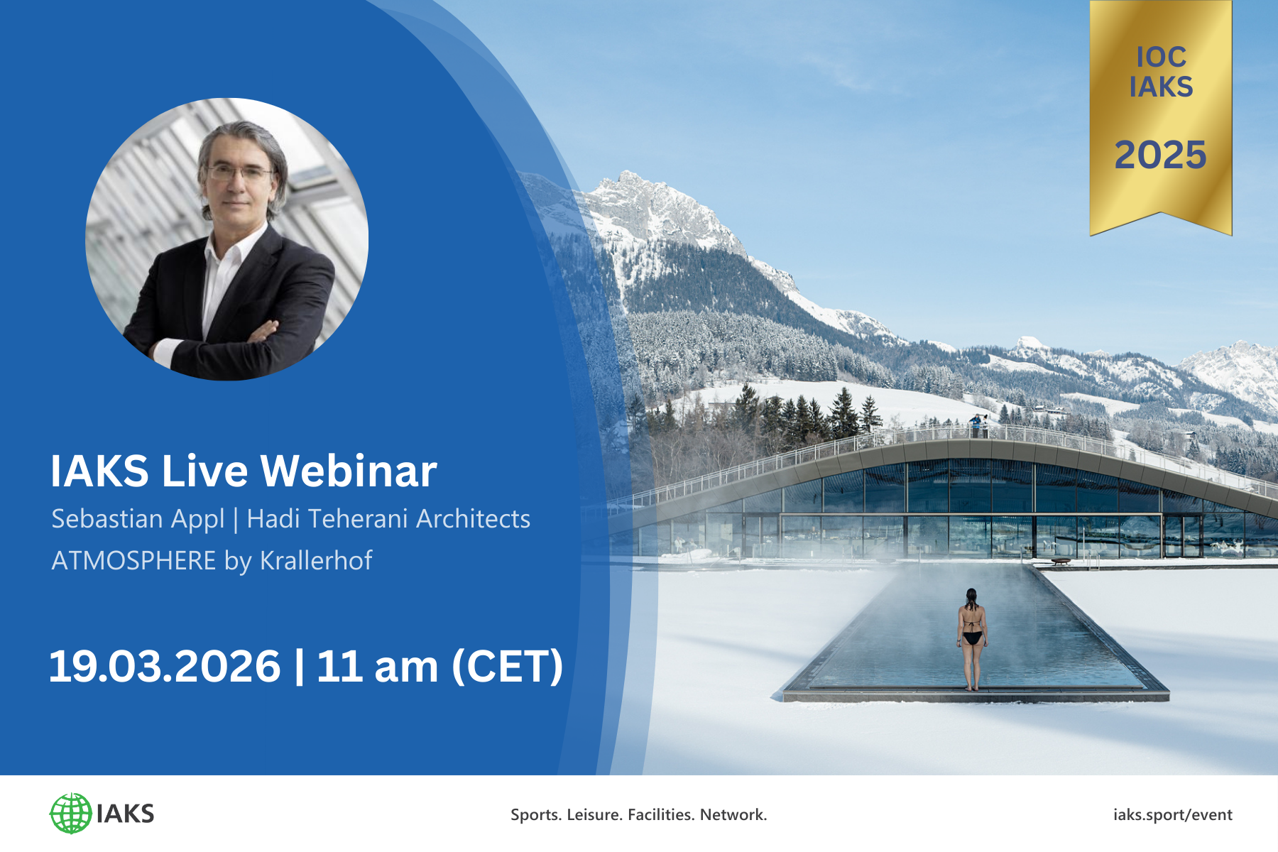 Advert for IAKS Webinar Krallerhof